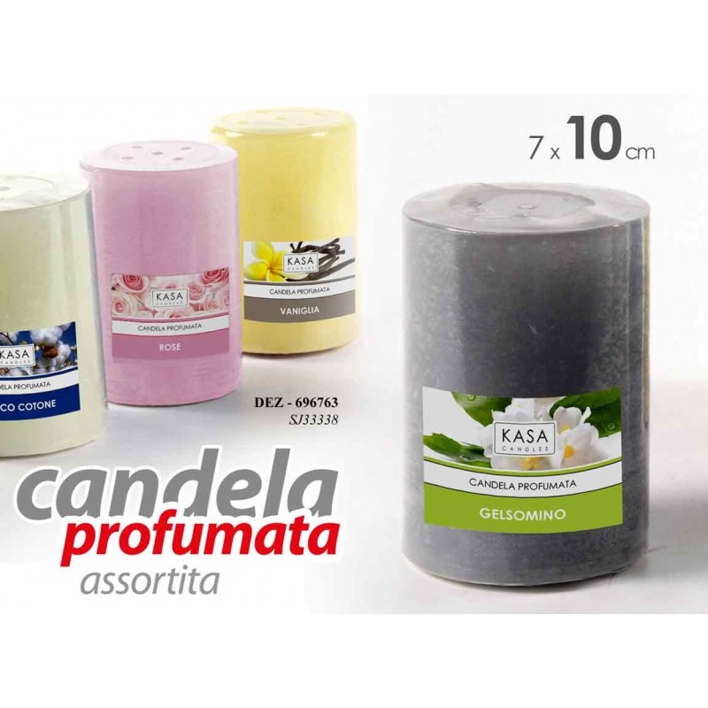 Image of 24x Candele profumate assortite diam 7 x 10 h