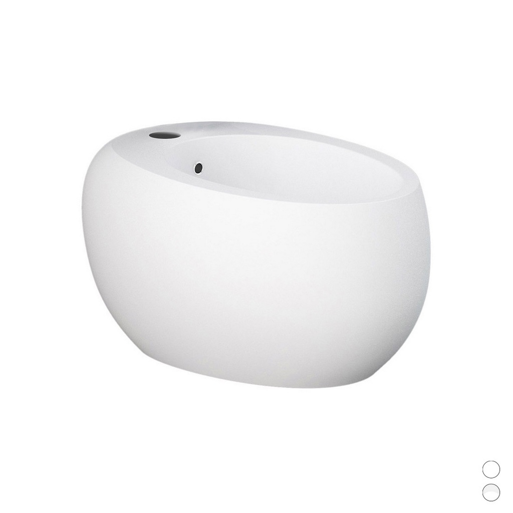 Bidet sospeso Cloud con fissaggio nascosto e rubinetto bianco opaco