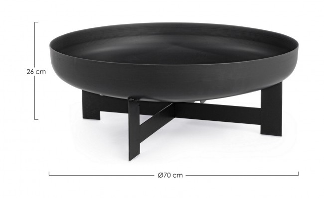 Braciere Efesto Nero D70x26h cm