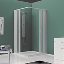 Box doccia a soffietto riducibile cm 70x70