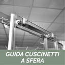 Box doccia circolare in cristallo trasparente - Essential