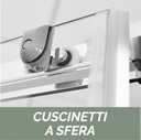 Box doccia circolare in cristallo trasparente - Essential