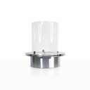 Bruciatore tondo inox per camino a bioetanolo, 3 lt, d.35