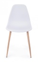 4x Sedia Mandy Bianco