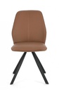 4x Sedia Maxwell Pu Cognac