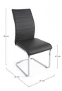 4x Sedia Myra Pu Grigio Scuro  
