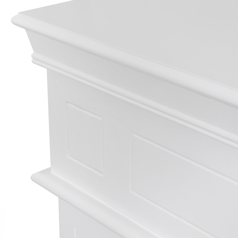 Camino elettrico caminetto da terra in legno Bianco L110 x P25 x H95