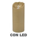 Candela led a batteria platino cmø8h21,5