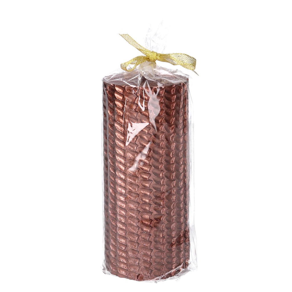 Candela paraffina bronzo cm ø6,8h15,5