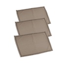 Canovaccio set 3 pezzi amelie tortora cm50x70