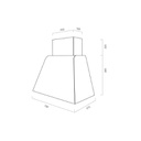 Cappa aspirante BRIO METAL in acciaio inox brunito cm 80