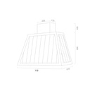 Cappa aspirante GARAGE METAL in acciaio inox brunito cm 110