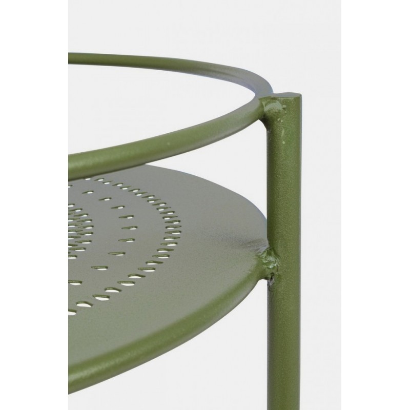 Carrello per bottiglie in acciaio Verde
