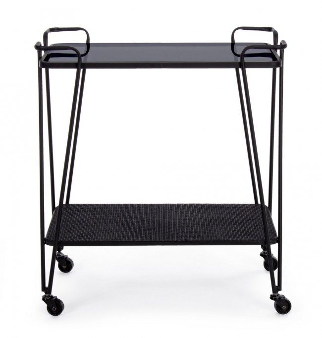Carrello Zaira in metallo nero