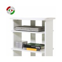 Carrello porta Tv Bianco Frassinato 3 ripiani Cm 60x45xH 81(ELIDE)