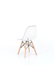 4x Sedia in policarbonato e seduta in pvc bianca 47x46x82h cm 