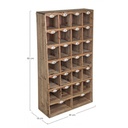 Casellario OFFICINA in legno di pino 85h cm
