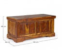 Cassapanca apribile da interno Legno D'Acacia cm 100
