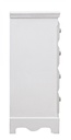 Cassettiera 4 cassetti bianco in legno stile classico
