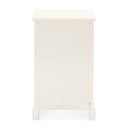 Cassettiera in legno tre cassetti Bianca AMABEL 40x32x h70 cm