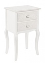 Cassettiera legno bianco 2 cassetti Clorine cm 41 x 33,5 x 68
