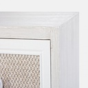 Cassettiera da soggiorno in MDF quattro cassetti Bianca MONTIEL 60x30,5x h70,5 cm
