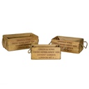 Cassetto legno 1-3 rusty corner rettangolare cm 40