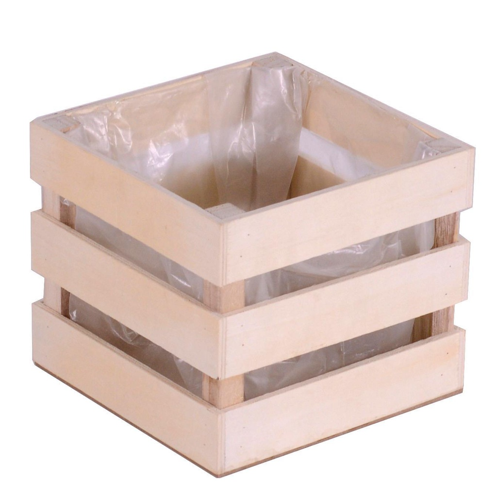Cassetto legno naturale con nylon cm 32x16h12