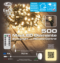 Catena 1000 LED Bianco caldo 60,5m in bobina