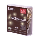 Catena 40 MicroLED CR2032 4m PDQ Luci di Natale