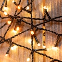 Catena lineare TLE 600 LED TRADITIONAL e BIANCO CALDO 2+24,5m Luci di Natale