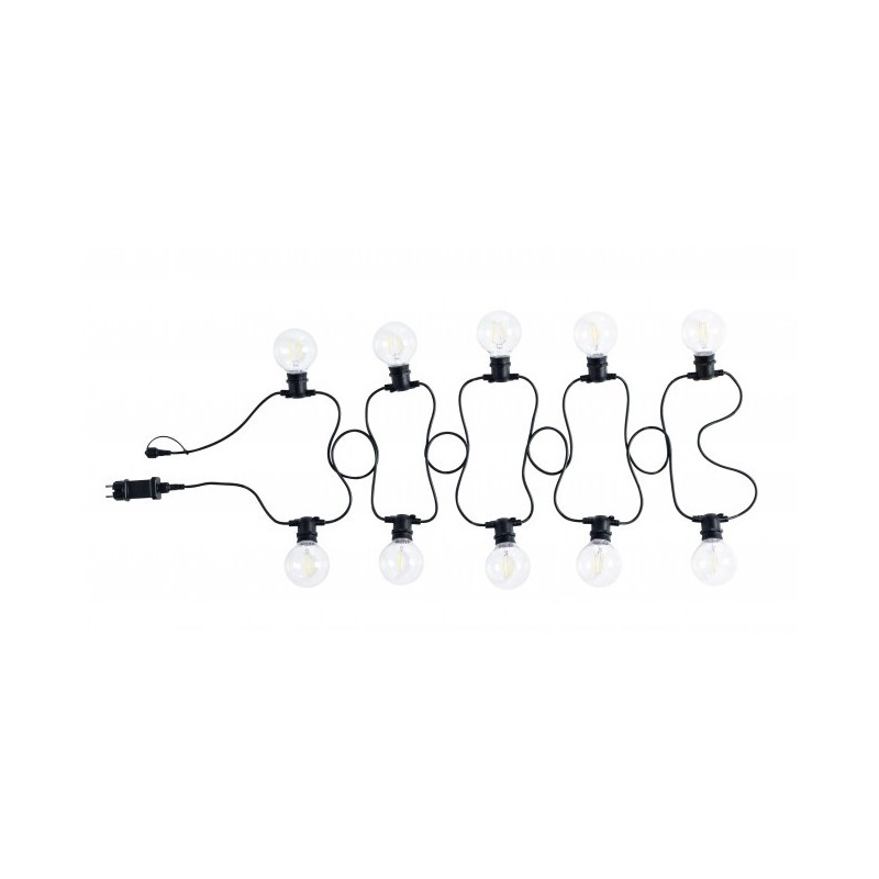 Catena luci esterno Brillant 10 led Trasparenti 8.4m