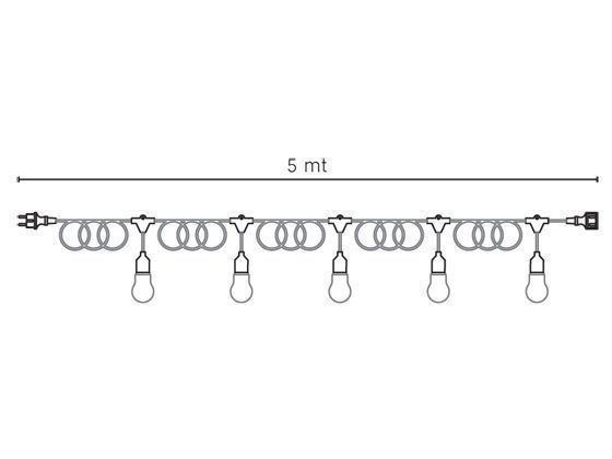 Cavo Mt5 C-Ptl E27  linea enjoy  nero