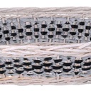 Cesta espositore vimini rettangolare cm 38x28h48 - base cm 36x26
