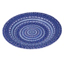 Centrotavola ceramica blu tondo cm ø40h4