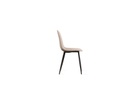 4x Sedia in similrattan con seduta beige 43x38x86,5h cm