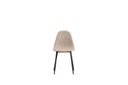 4x Sedia in similrattan con seduta beige 43x38x86,5h cm