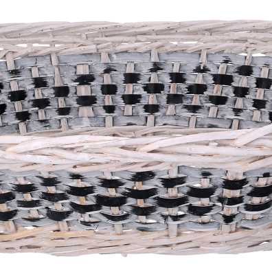 Cesta espositore vimini rettangolare cm 38x28h48 - base cm 36x26