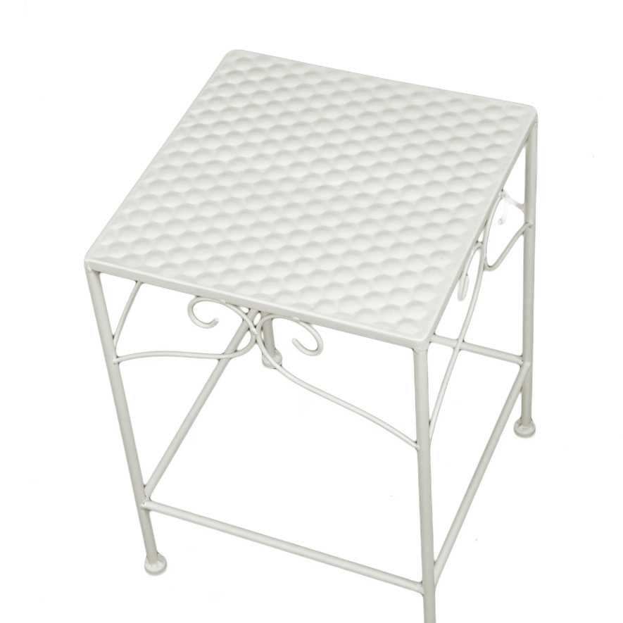 Colonnina metallo milena 1-3 quadra bassa bianco cm 30x30h43