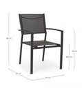 6x Sedia C-Br Hilde Antracite Lh32 - 