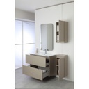 Composizione Bagno due cassetti Tortora Linea Pastello  90x47x h60 cm