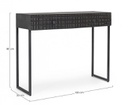 Consolle Dorset  2 cassetti stile industriale