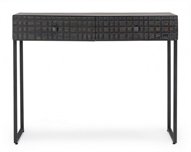 Consolle Dorset  2 cassetti stile industriale