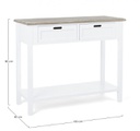 Consolle rustica Dorotea 2 cassetti shabby