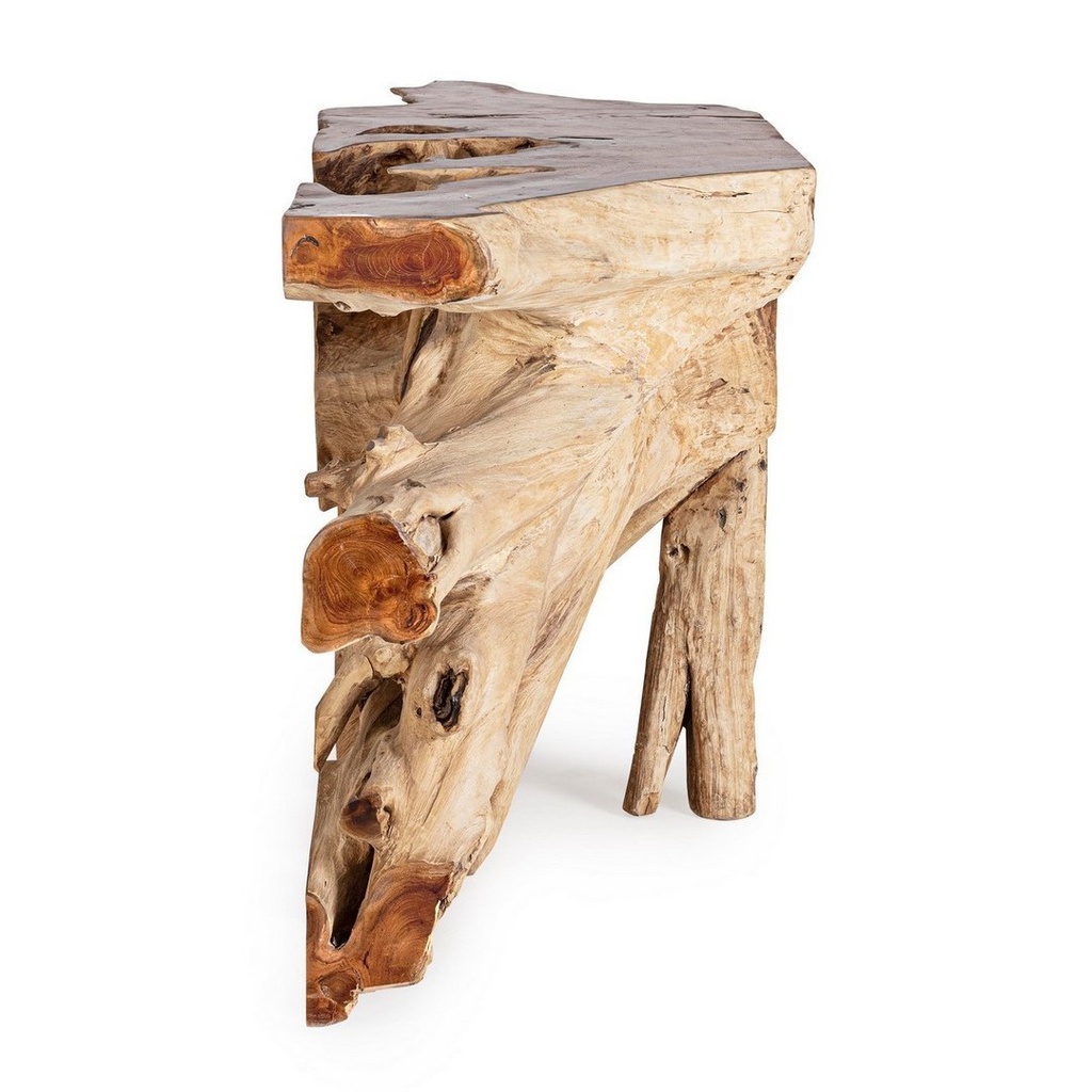 Consolle in legno naturale Lisandra 150x45 cm
