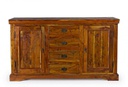 Credenza rustica Chateaux 2 ante e 4 cassetti