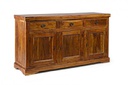 Credenza rustica Chateaux 3 ante 3 cassetti