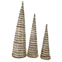Albero 1-3 cono con led naturale cmxh100