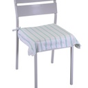 Cuscino flora stripe verde salvia quadro cm40x40h4