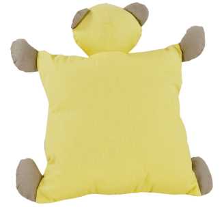 Cuscino orsetto giallo medio st-0536 cm. 35 x 35